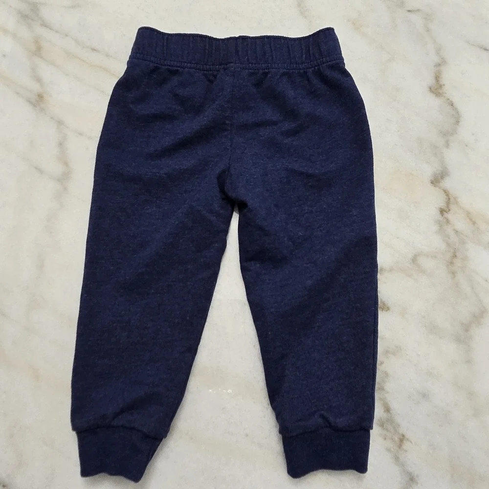 Carter's‎ Boys 2T Jogger Set 'Dino Crew' T-Rex Dinosaur Hooded Green Navy Blue